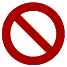 prohibited symbol